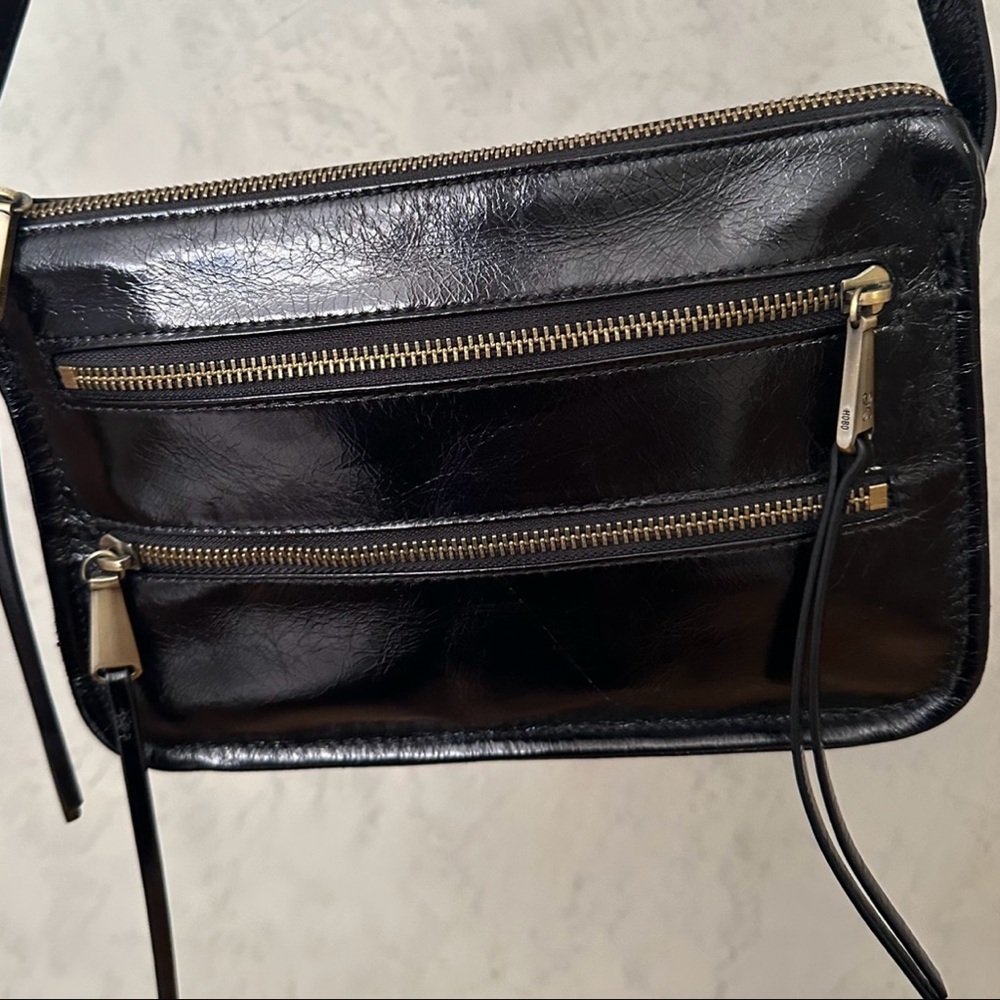 Black Leather Crossbody Bag